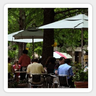 Lunch On The River Walk Sticker